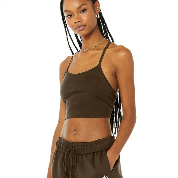 Alosoft Ribbed Crop Calm Tank - Picture 6 of 6